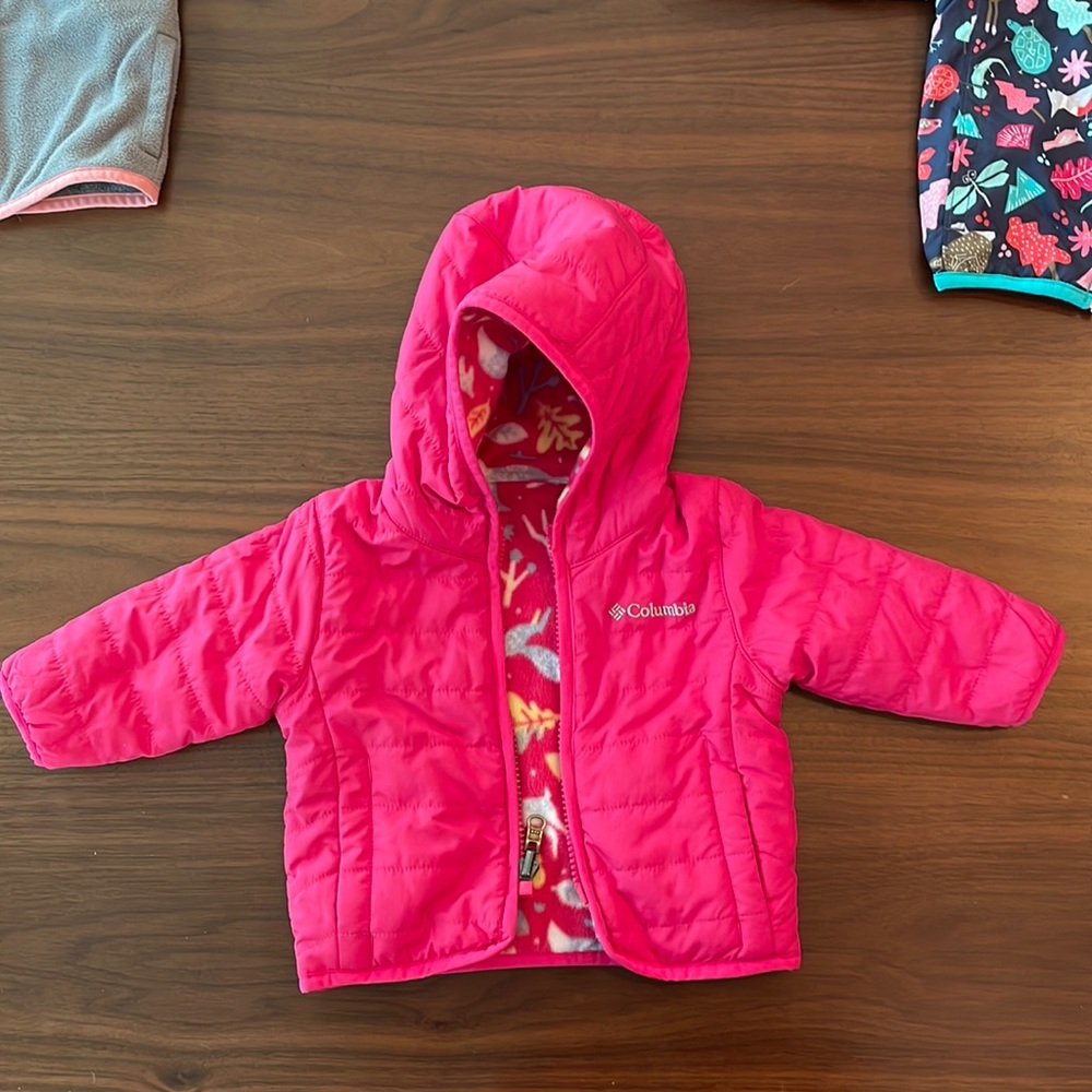 Pink Columbia Reversible Jacket 3-6mo